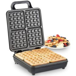 aparat-waffle-vonshef-quad-belgian-waffle-maker-2013307-4-felii-1100-w-control-temperatura-automat-5458-1 Aparat de Waffle VonShef Quad Belgian Waffle Maker 1100W - 4 Waffles Simultan - imagine 1