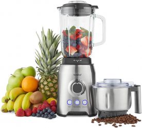 blender-2-in-1-vonshef-2000087-cana-sticla-termorezistenta-putere-1000w-rasnita-metal-inclusa-5476-1 Blender 2-in-1 VonShef 1000W 1.5L - Ideal pentru Smoothie-uri și Măcinat - imagine 1