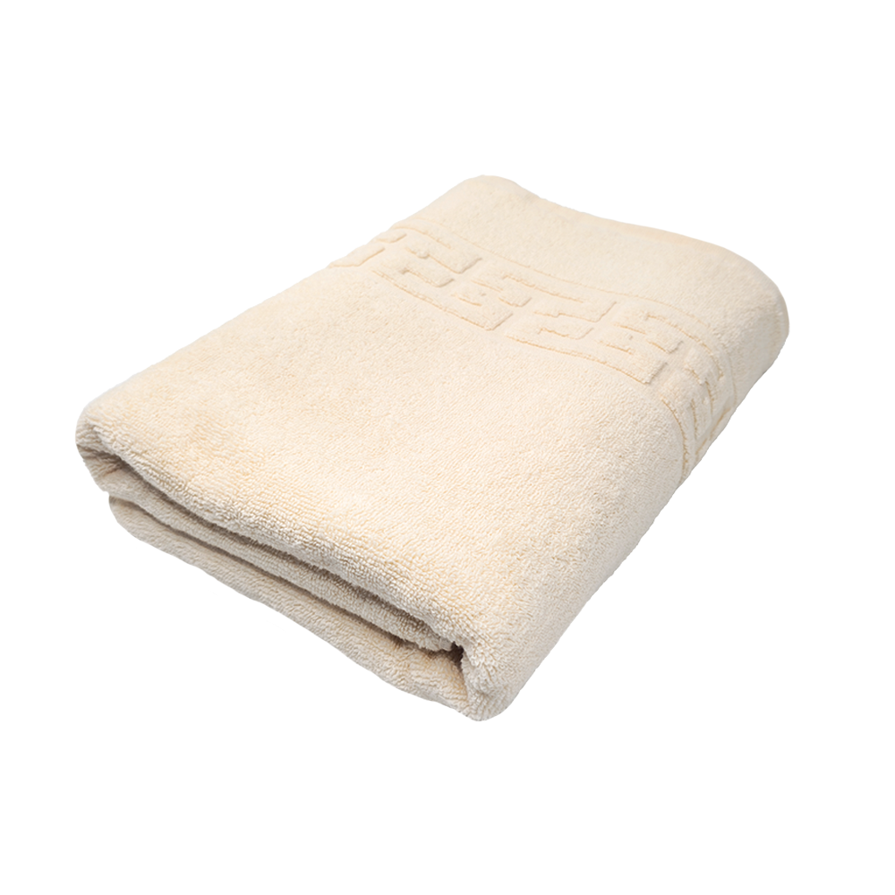 512-ivoire Prosop Bumbac 70x130cm Greek Border Ivory 500g/mp - Calitate Premium pentru Baie - imagine 1
