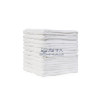 Prosop din bumbac pakistanez 70x130cm alb optic, 400g/mp, ieftin și absorbant pentru HORECA - imagine 3