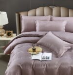 Lenjerie single Damasc Finet 4 piese Empress pentru confort și eleganță în dormitor - imagine 3