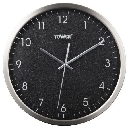 ceas-de-perete-cu-exterior-din-otel-inoxidabil-tower-t878503blk-diametru-30-cm-culoare-negru-6330-1 Ceas de Perete Tower T878503BLK din Oțel Inoxidabil 30 cm Negru Elegant și Funcțional - imagine 1