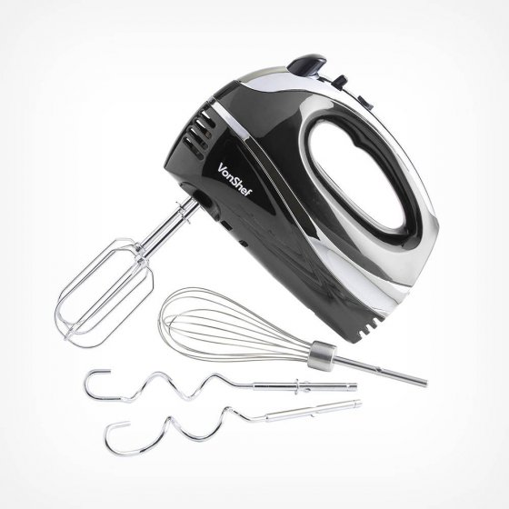 mixer-de-mana-vonshef-07-067-putere-300w-5-setari-de-viteza-viteza-turbo-tel-inclus-culoare-negru-6087-1 Mixer de Mână VonShef 300W cu 5 Viteze și Tel Inclus - Negru - imagine 1