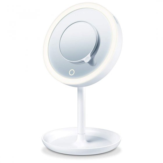 oglinda-cosmetica-beurer-bs45-cu-iluminare-led-putere-de-marire-de-5-ori-senzor-tactil-oprire-automata-dupa-15-min-baterii-15-v-aa-7355-1 Oglinda cosmetica BEURER BS45 cu iluminare LED si marire 5x pentru machiaj perfect acasa - imagine 1