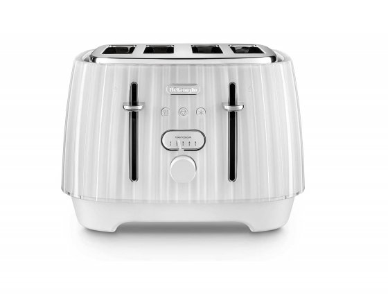 prajitor-de-paine-delonghi-ballerina-ctd4003w-capacitate-4-felii-putere-1800w-5-niveluri-de-rumenire-tava-de-firimituri-detasabila-alb-7189-1 Prajitor de paine De'Longhi Ballerina CTD4003.W 4 felii 1800W alb cu 5 niveluri de rumenire - imagine 1