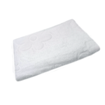 Prosop floral din bumbac pakistanez 50x90 cm alb optic 400 g/mp, ideal pentru hoteluri - imagine 3