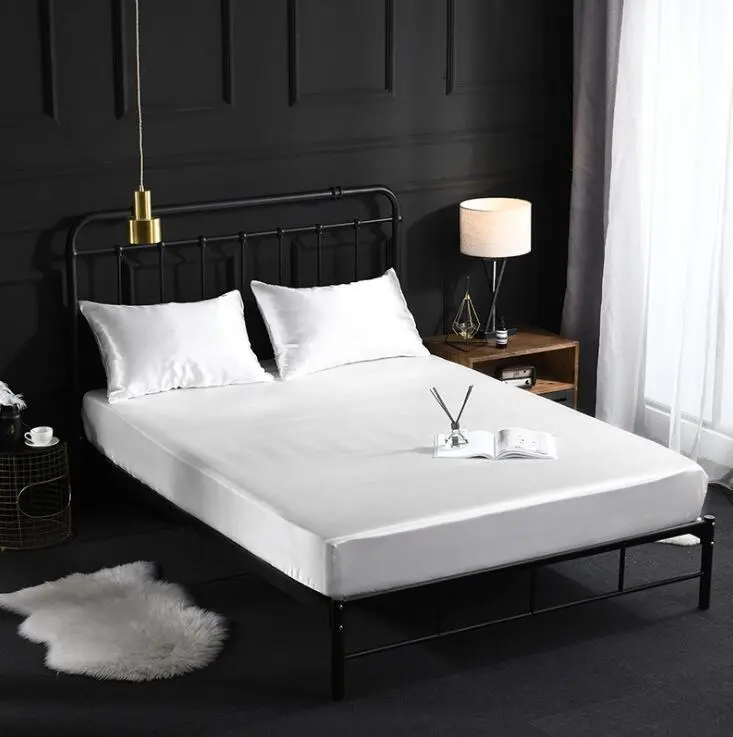 s-l1200-2 Cearceaf Pat cu Elastic 160x200 cm Satin Bumbac - Confort și Eleganță pentru Dormitor - imagine 1
