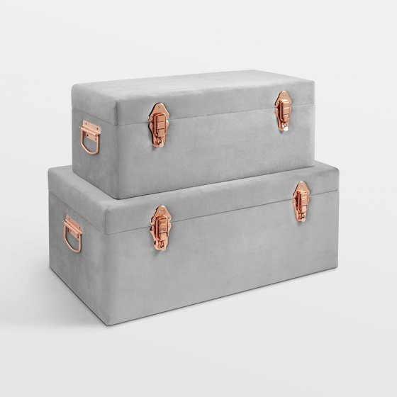 set-2-cufere-de-depozitare-din-catifea-gri-cu-inchizatoare-rose-gold-beautify-4000046-6104-1 Set Cufere Depozitare Catifea Gri Rose Gold Beautify 4000046 - imagine 1