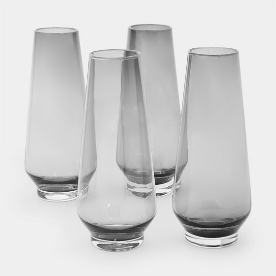set-4-pahare-inalte-fumurii-vonhaus-1000312-capacitate-426-ml-inaltime-16-cm-6132-1 Set 4 pahare inalte fumurii VonShef 426 ml, sticlă grea, design modern, cadou ideal - imagine 1