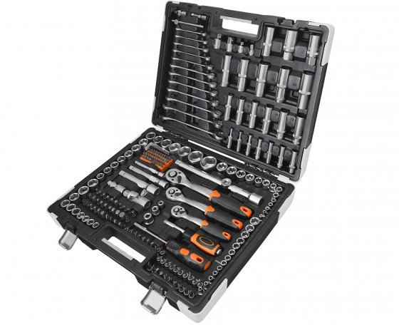 set-de-tubulare-si-accesorii-vonhaus-3500186-215-piese-din-otel-carbon-tratat-termic-si-crom-vanadiu-cutie-depozitare-6877-1 Set de tubulare și accesorii VonHaus 3500186, 215 piese din oțel carbon și crom vanadiu, cutie de depozitare robustă - imagine 1