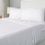 Cearceaf Pat 160x240 cm Satin Bumbac de Lux - Confort și Eleganță pentru Dormitor - imagine 2