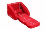 Fotoliu 3in1 pentru copii, roșu - confortabil și sigur pentru joacă și relaxare - imagine 4