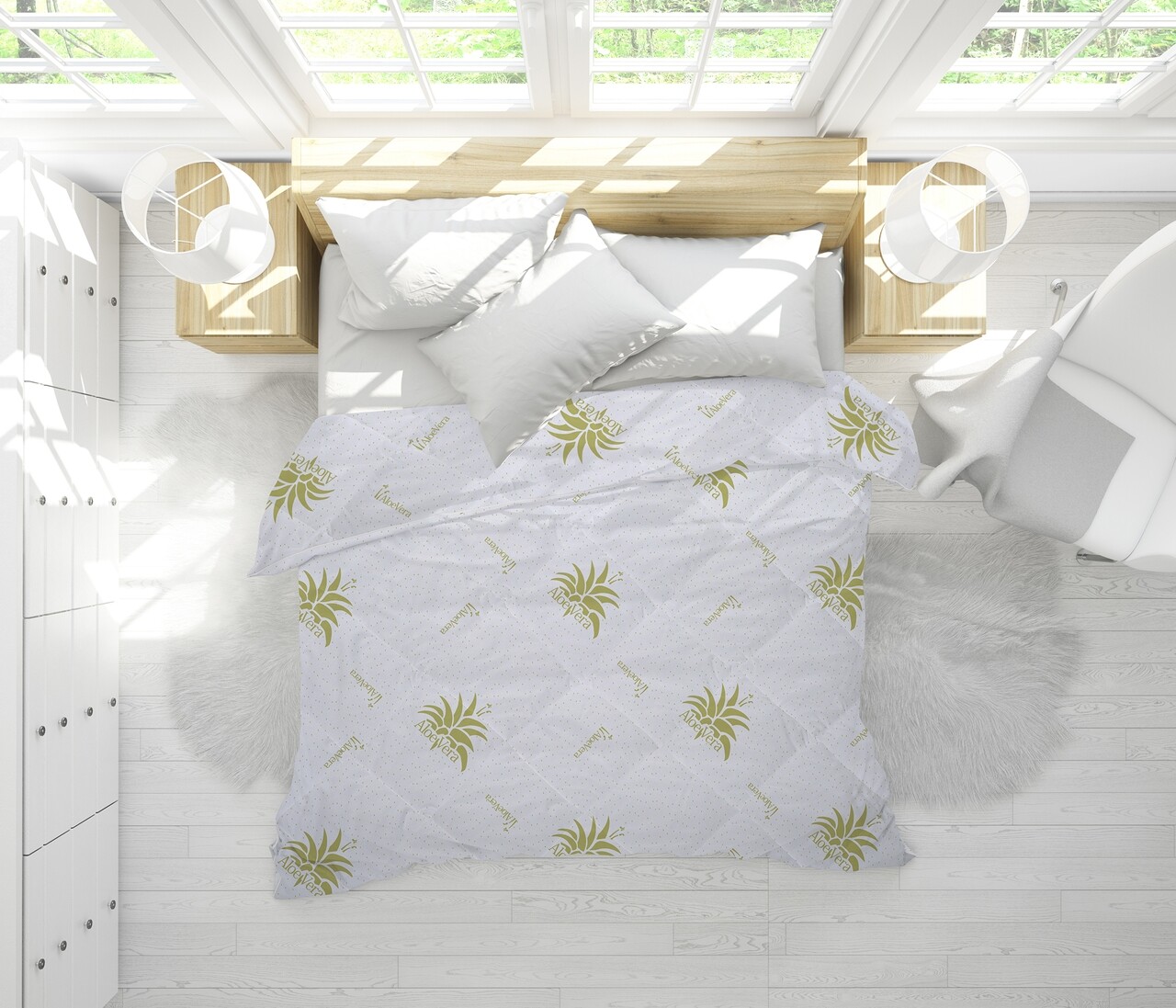 Pilota Aloe Vera Essence microfibra matlasata