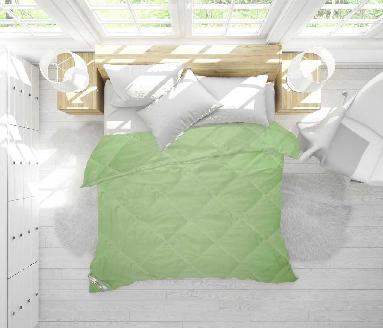 Pilota matlasata Bamboo Sense 200x220 cm