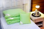 Pilota Nature 140x200 Verde Bambus 100% Hipoalergenica pentru Toate Anotimpurile - imagine 3