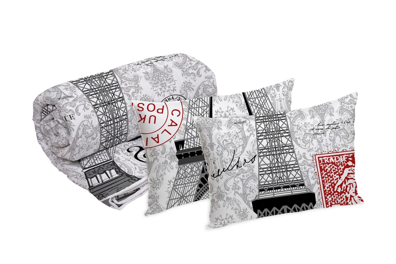 Set Alcam 2 perne microfibra 50x70 cm si pilota matlasata 220x200 cm Set Alcam 2 perne microfibra 50x70 cm si pilota matlasata 220x200 cm