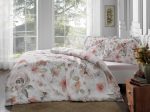 Lenjerie de pat Clara TAC Bumbac Satinat Deluxe Antisifonare 200x220 cm Design Modern