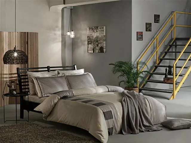 lenjerie-bumbac-satinat-deluxe-mabel-gri-tac-jpg Lenjerie de pat Mabel gri 100% bumbac dublu satinat deluxe 200x220 cm TAC - imagine 1