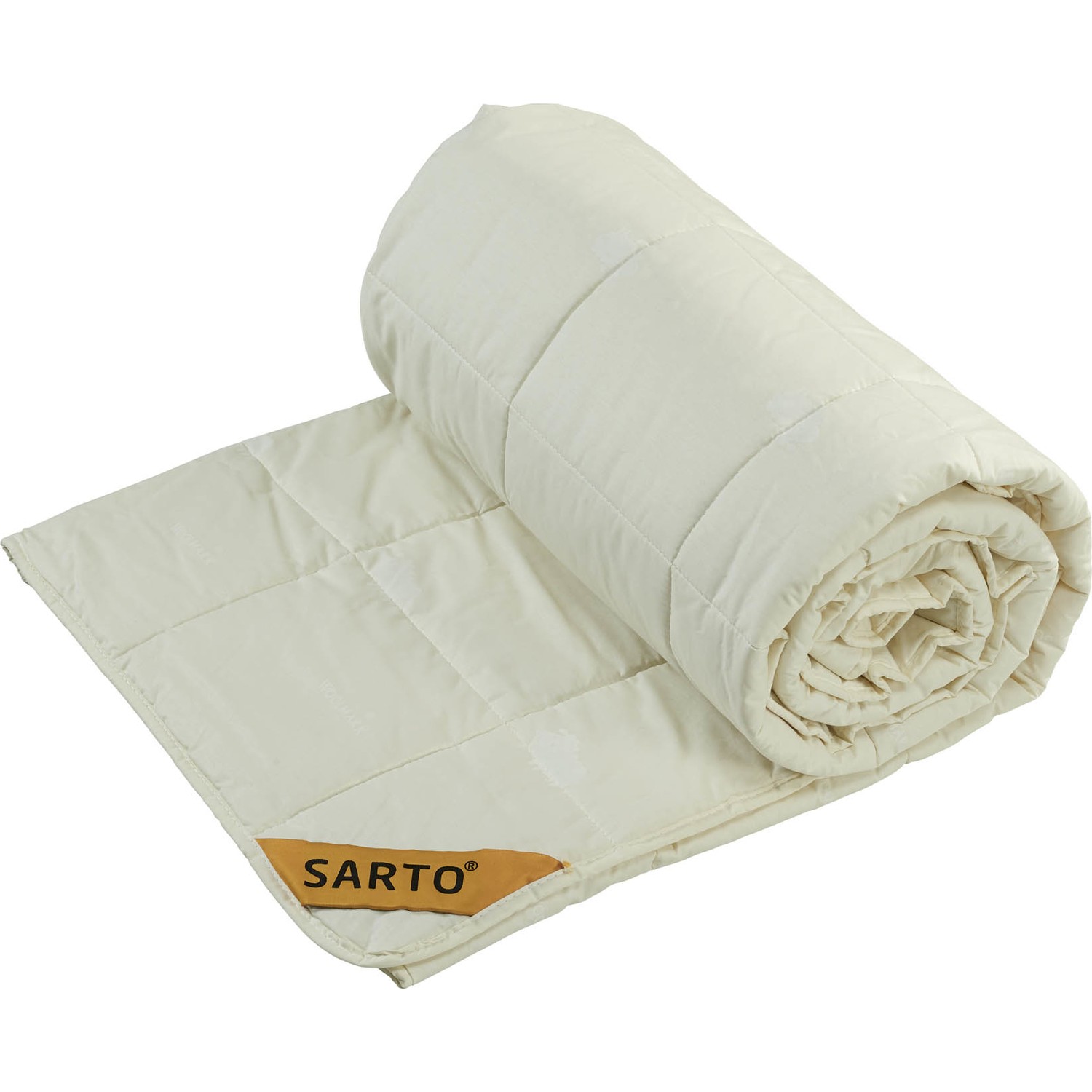 pilota-lana-si-bumbac-sarto-espira Pilota dubla matlasata lana si bumbac SARTO 195x215 cm ecru, antialergica, 100% bumbac natural - imagine 1