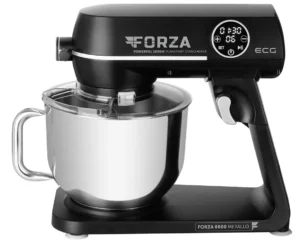 Robot de bucatarie ECG FORZA 6600 Metallo Nero, 1800W, 6.5L, afisaj LED, design din metal