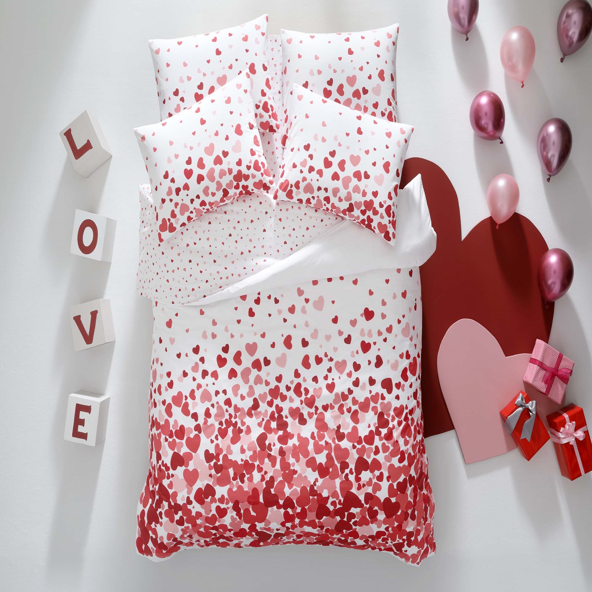 LENJERIE-DESIRE-BUMBAC-RANFORCE-TAC Lenjerie de pat Desire fosforescenta TAC bumbac Ranforce 200x220 cm culori vii design modern antialergic - imagine 1