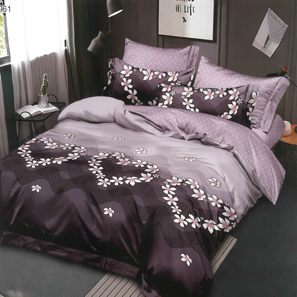 LENJERIE-FINET-961-SUPER-ELEGANT-PUCIOASA Lenjerie Elegantă Pucioasa 961 Lila 6 Piese Finet pentru 2 Persoane - imagine 1
