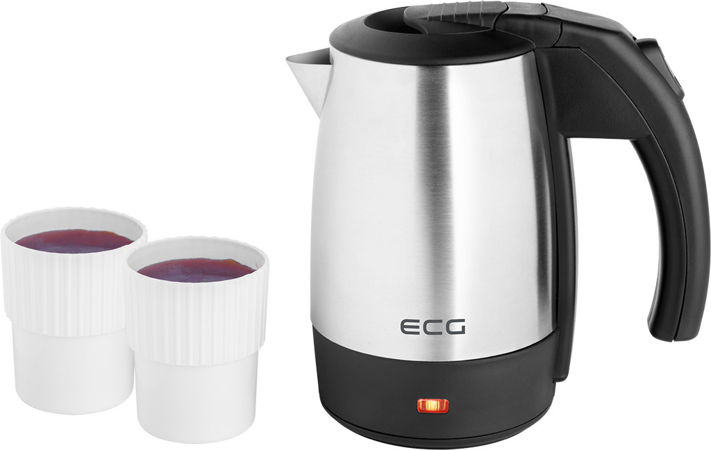 Cana electrica fierbator ECG RK 550 Travel Cana electrică fierbător ECG RK 550 Travel 0,5L 1000W oțel inoxidabil pentru băuturi calde în călătorii - imagine 1