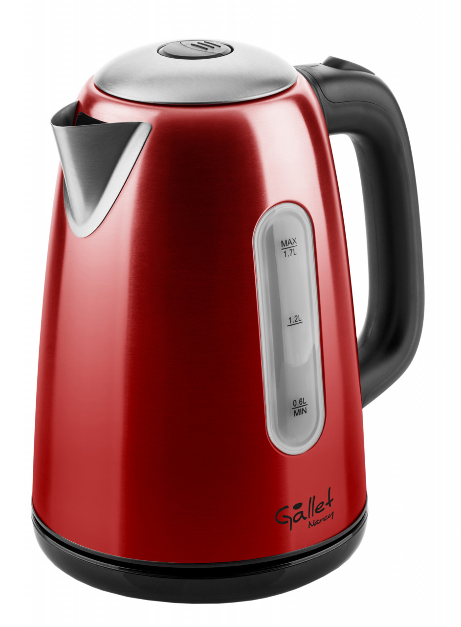 Cana electrica fierbator GALLET BOU701R Cana electrică fierbător GALLET BOU701R 1,7L 2200W inox roșu cu oprire automată și design modern - imagine 1