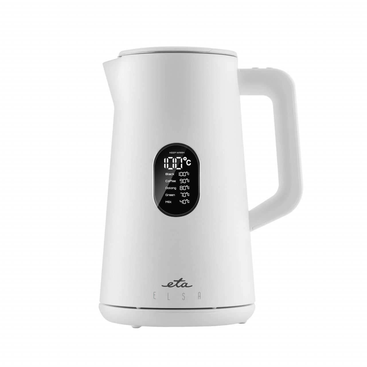 Cana fierbator ETA Elsa 5597 90010 alba Cana fierbator ETA Elsa 5597 90010 alba 1,5 L 1800 W cu 5 setari temperatura si pereti dubli - imagine 1