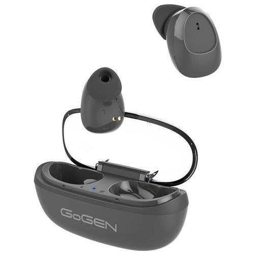 Casti GoGEN TWS PAL Casti GoGEN TWS PAL True Wireless Stereo Bluetooth 5.0 cu microfon, culoare neagra, 3 mW, dimensiuni compacte 65x28x33 mm - imagine 1