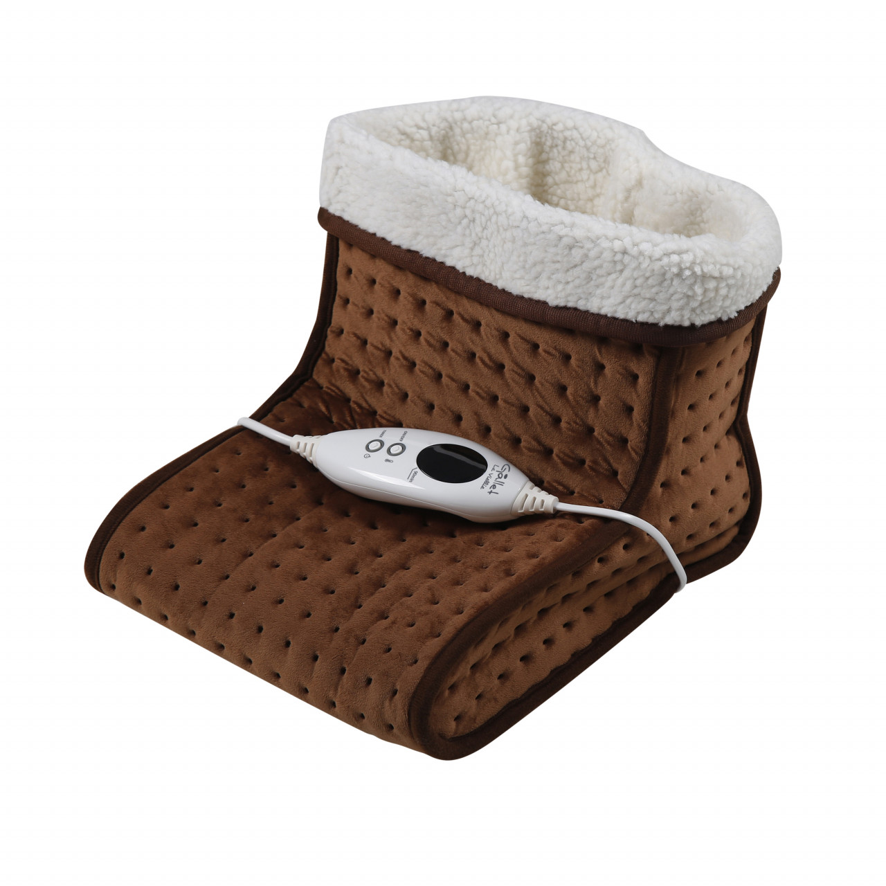 Incalzitor picioare GALLET CCH210 Incalzitor picioare GALLET CCH210, 100 W, 6 niveluri temperatura, maro, fleece polar, 24x28.5x30.5 cm, pentru probleme circulatorii - imagine 1