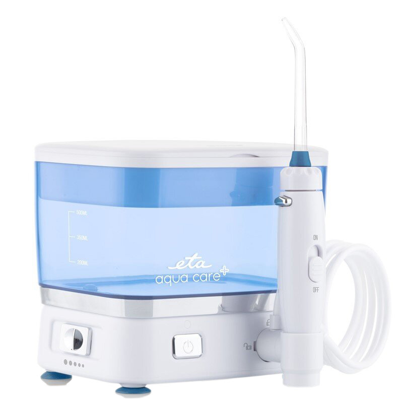 Irigator bucal ETA AquaCare Plus 1708 Irigator bucal ETA AquaCare Plus 1708 cu 3 duze, 500 ml, ergonomic, IPX7 - curățare eficientă a dinților și gingiilor - imagine 1