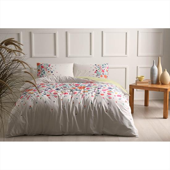lenjerie-bumbac-ranforce-astin-roz-tac Lenjerie de pat Astin TAC Bumbac Ranforce 200x220 cm Design Modern Antisifonare - imagine 1