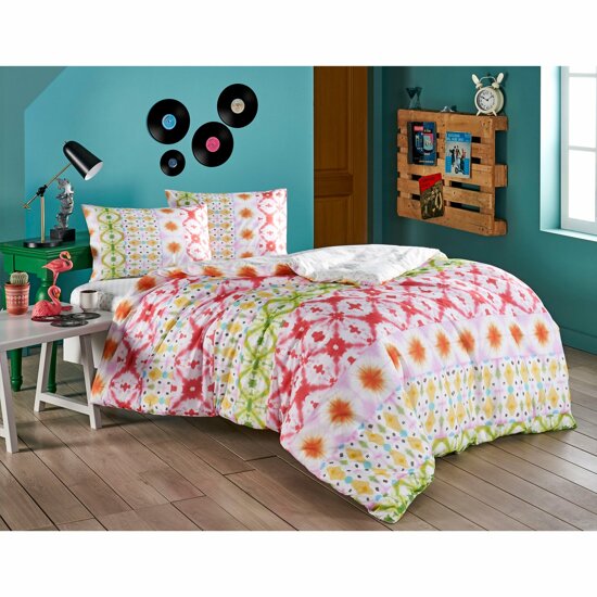lenjerie-bumbac-ranforce-enzo-tac Lenjerie de pat Enzo TAC cu elastic 160x200 cm Bumbac Ranforce Antisifonare Design Modern - imagine 1