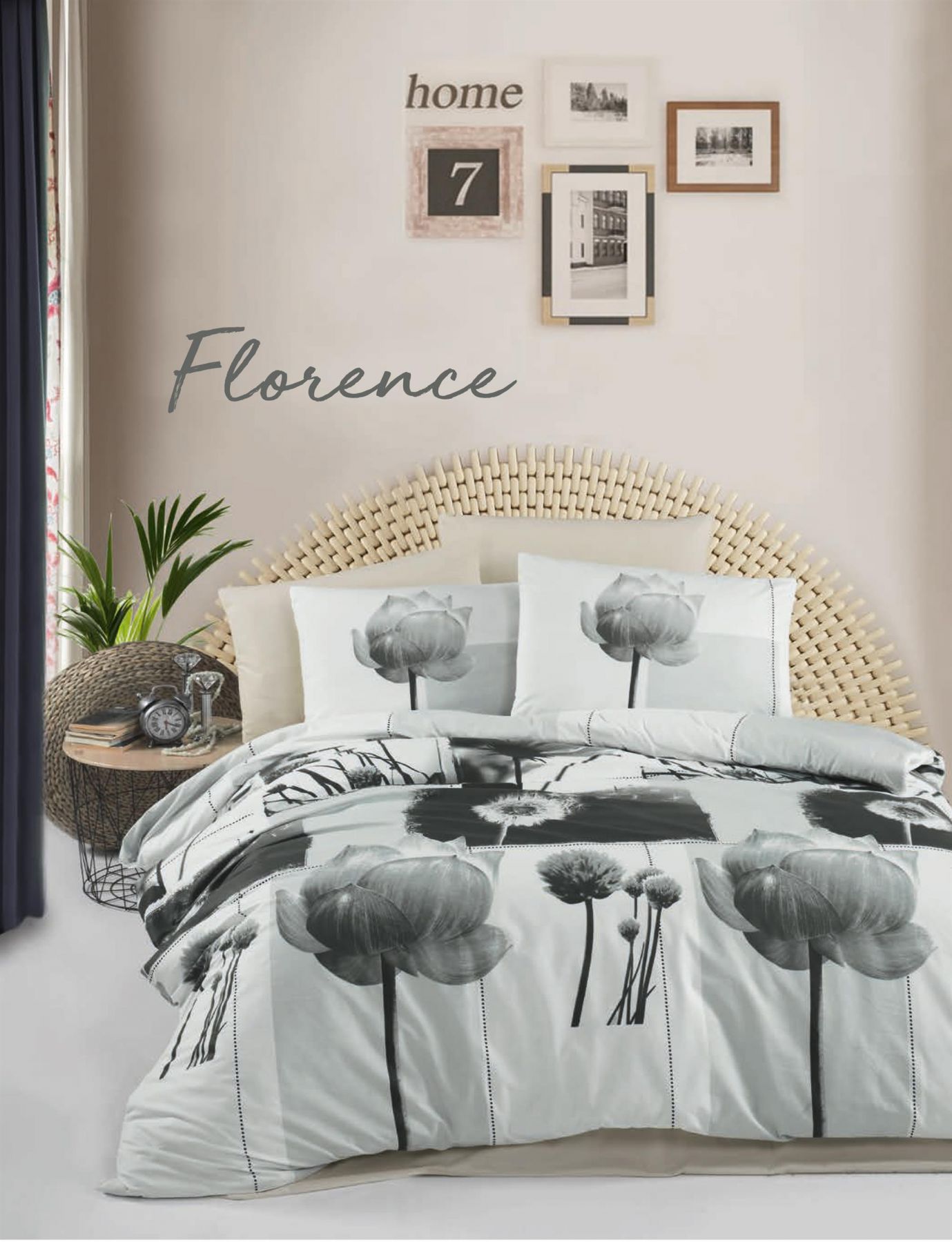 lenjerie-bumbac-ranforce-florence-victoria Lenjerie de pat Florence VICTORIA Bumbac Ranforce 200x220 cm Design Modern Antisifonare - imagine 1