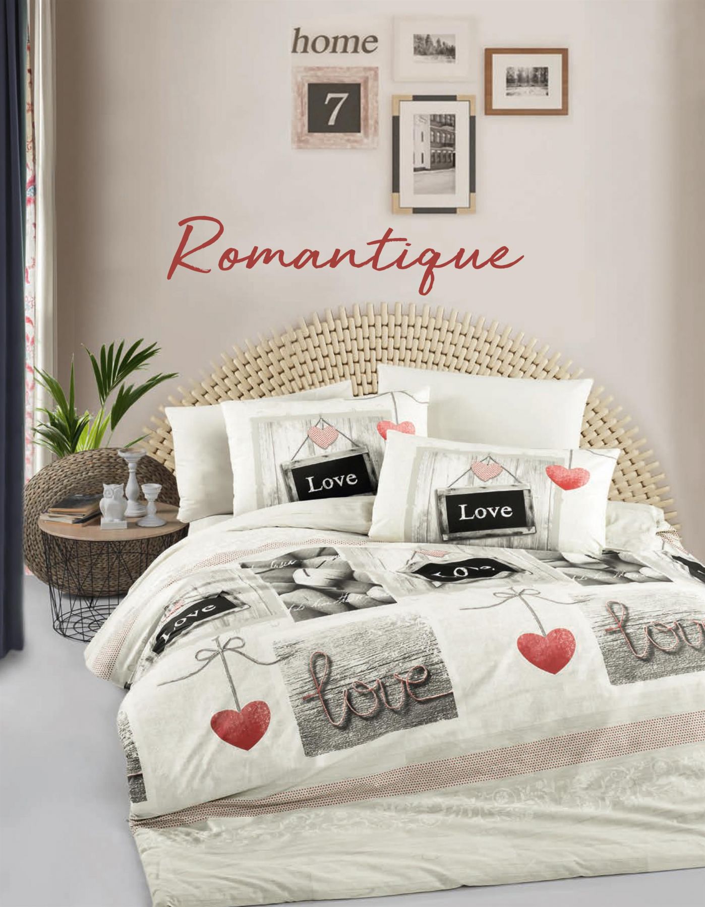 lenjerie-bumbac-ranforce-romantique-victoria Lenjerie de pat Romantique VICTORIA 200x220 cm Bumbac Ranforce Antisifonare Design Modern - imagine 1