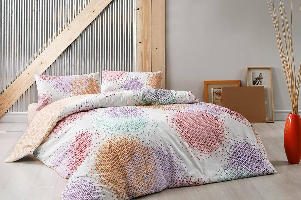 lenjerie-bumbac-rio-tac Lenjerie de pat Rio TAC cu elastic 160x200 cm Bumbac Ranforce modern antisifonare - imagine 1