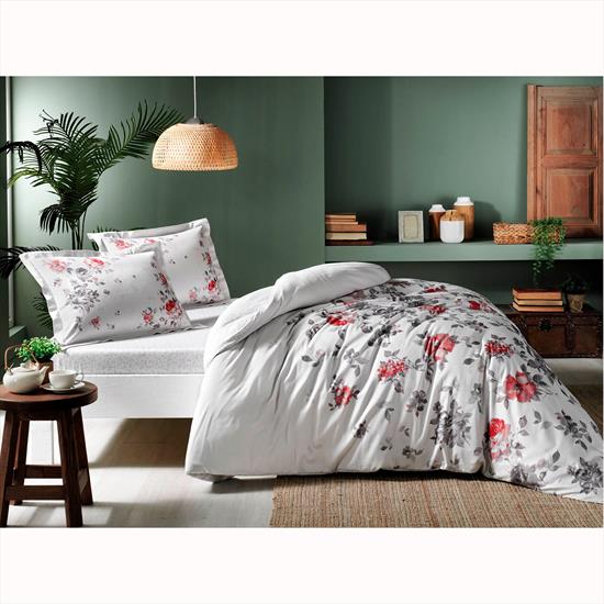 lenjerie-bumbac-saten-deluxe-zaira-tac Lenjerie de pat Zaira gri 200x220 cm Bumbac Satinat Deluxe TAC Premium Antisifonare - imagine 1