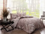 Lenjerie de pat Avril maro 100% bumbac satinat deluxe 200x220 cm TAC