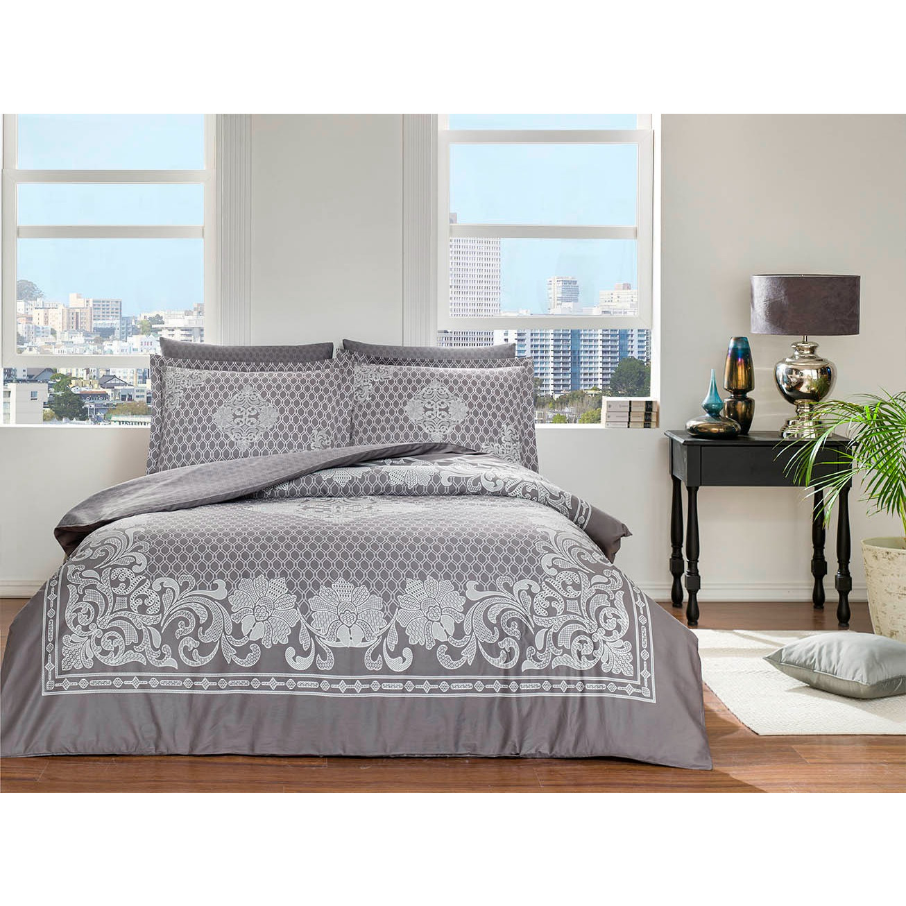 lenjerie-bumbac-satinat-deluxe-laigna-tac Lenjerie de pat Laigna TAC Bumbac Dublu Satinat DELUXE 200x220 cm Design Modern Antisifonare Cadou Elegant - imagine 1