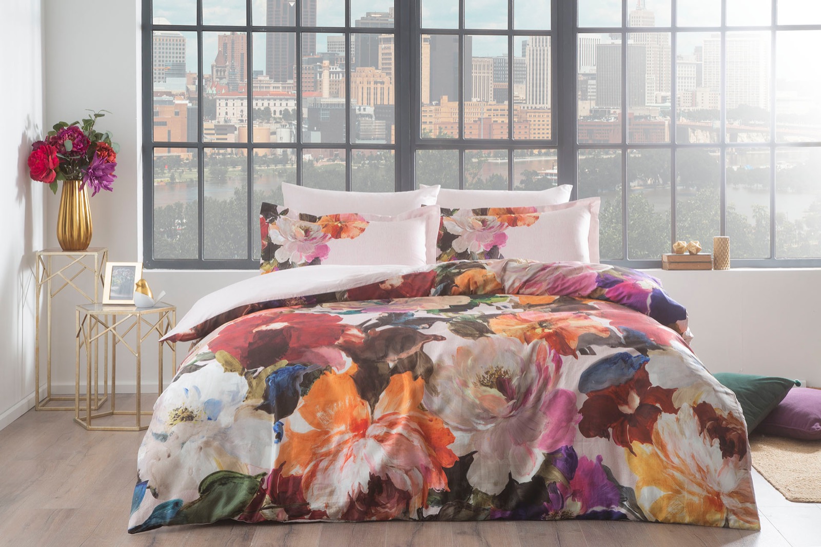 lenjerie-bumbac-satinat-deluxe-moyse-digitala-tac Lenjerie de pat Moyse Digital TAC Bumbac Satinat DELUXE 200x220 cm Design Modern Antisifonare Cadou Elegant - imagine 1