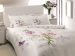 Lenjerie de pat Nicole pudra TAC din bumbac dublu satinat deluxe 200x220 cm 240x260 cm - imagine 3