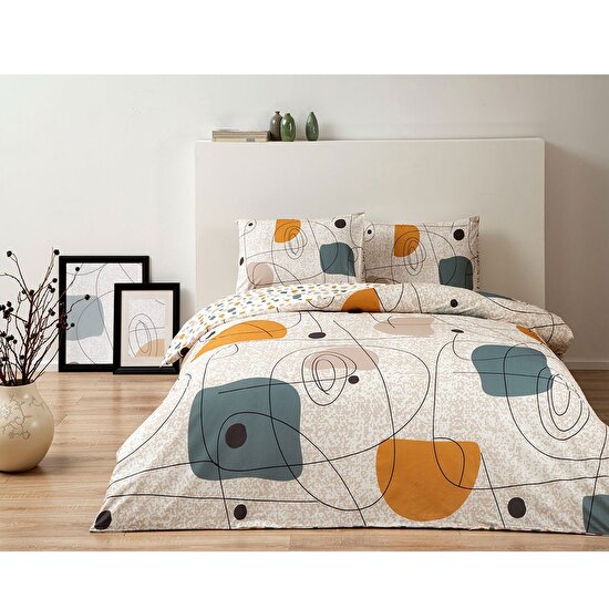 lenjerie-elastic-bumbac-tac-edna Lenjerie de pat Edna TAC cu elastic Bumbac Ranforce 200x220 cm Design modern Antisifonare - imagine 1