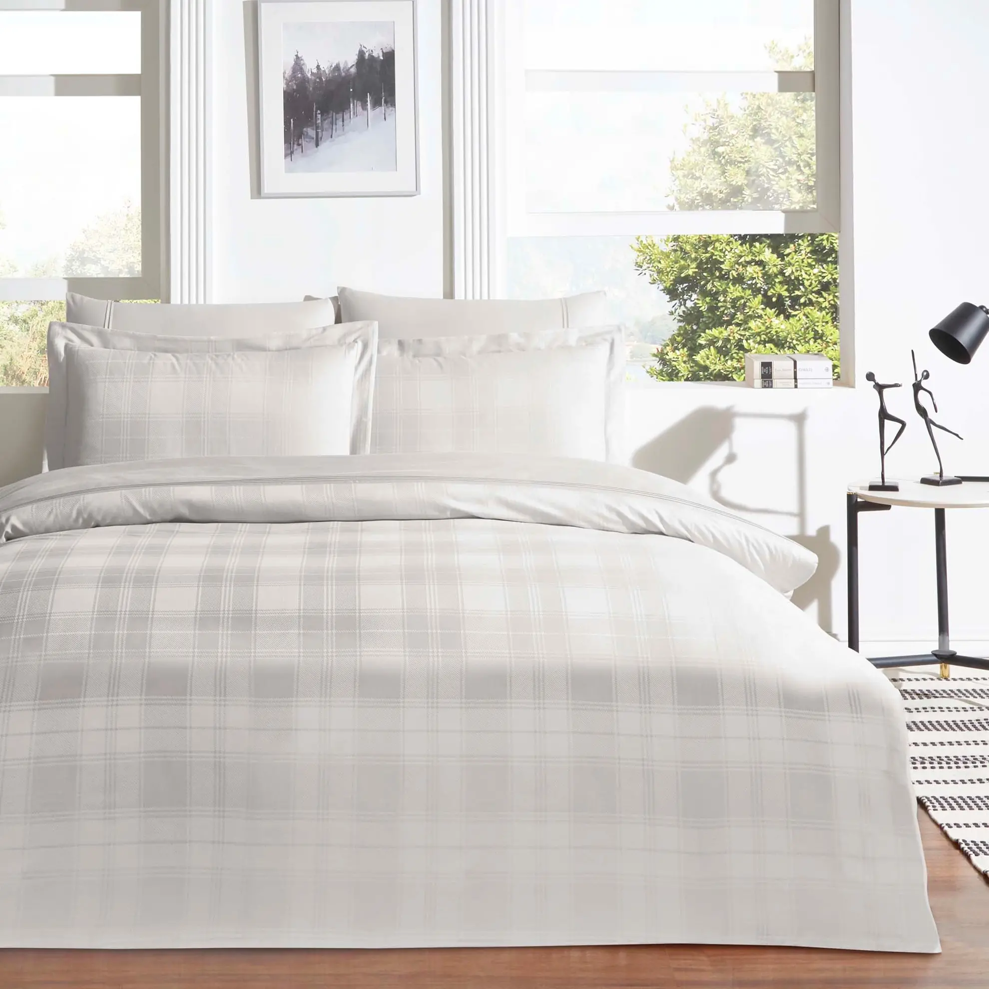 lenjerie-pat-jaquard-deluxe-carly-vizon-tac-jpeg Lenjerie de pat Carly vizoon TAC 100% bumbac natural DELUXE 200x220 cm cadou elegant - imagine 1