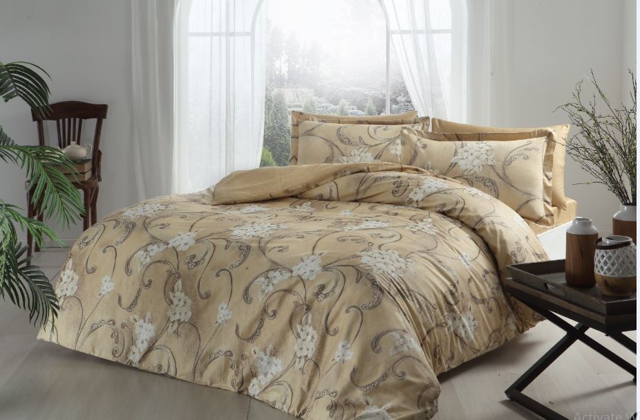 lenjerie-tac-senja-deluxe-bumbac-satinat Lenjerie de pat Senja TAC Bumbac Dublu Satinat Deluxe 200x220 cm Design Modern Cadou Elegant - imagine 1
