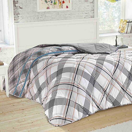 pilota-cocolino-tac-floyd-gri-dubla Pilota Polar 2 Persoane Floyd Gri 195x215 cm din Poliester cu Umplutură din Fibre de Poliester - imagine 1
