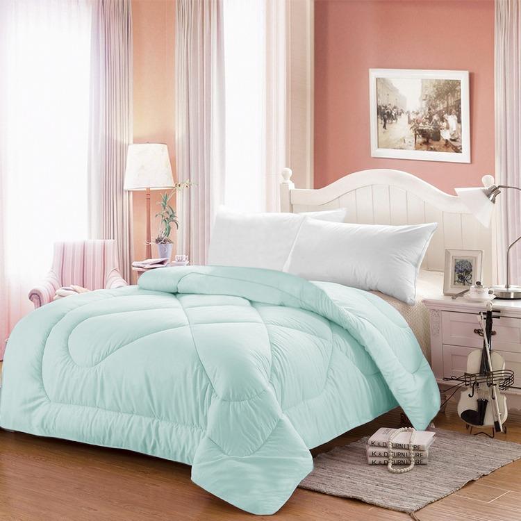 pilota-dubla-verde-light-ValleRosa Pilota dubla matlasata verde light 200x215 cm ValleRosa cu umplutura din poliester si ambalaj geanta PVC textil - imagine 1