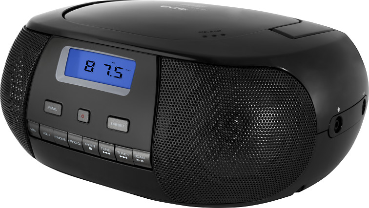 Radio CD Player ECG CDR 500 negru Radio CD Player ECG CDR 500 Negru Tuner FM 20 Posturi Ecran LCD AUX - imagine 1