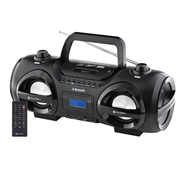 Radio FM cu CD si Bluetooth GoGEN CDM 425 SUBT Radio FM cu CD si Bluetooth GoGEN CDM 425 - 25W, Mobilitate, 30 Ore Autonomie, Afisaj LCD Albastru - imagine 1