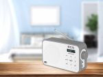 Radio portabil ECG RD 110 DAB cu tuner DAB+ si FM, USB-C, design elegant alb - imagine 3